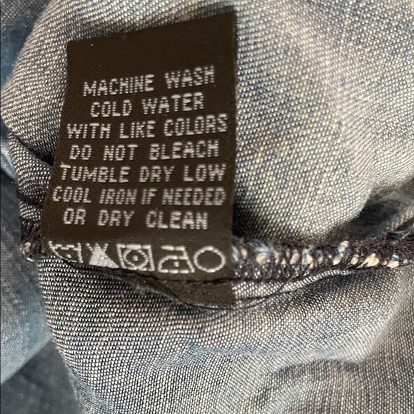 Velvet Heart Light Blue Denim Blouse - Picture 8 of 9